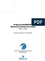 BIOMETRIA Manual de Campo Mayo 2000