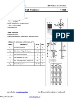 Isc N-Channel MOSFET Transistor 14N05: INCHANGE Semiconductor Product Specification