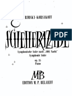 RIMSKY KORSAKOV- Scheherazade, Op.35 (Piano Reduction by Gilson)