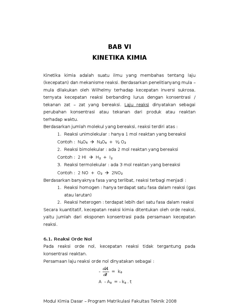 Kinetika Kimia1 | PDF