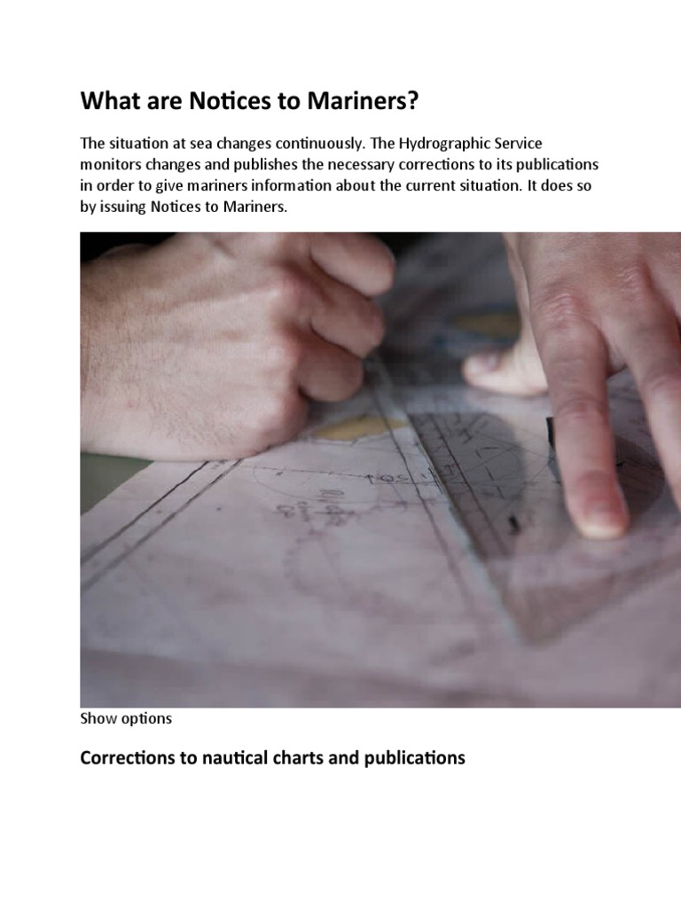 What Are Notices To Mariners? Corrections To Nautical Charts and