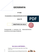 Geografia - 9ºano - Slides Aula 70