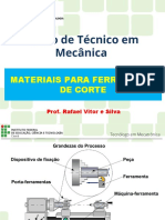 Aula 03 - Materiais de Ferramenta de Corte