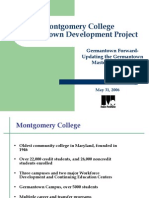 Montgomery College Germantown Development Project: Germantown Forward-Updating The Germantown Master Plan (1989)