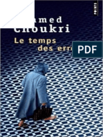 Le Temps Des Erreurs by Choukri, Mohamed