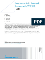 Application Note: RF Pulse Measurements in Time and Frequency Domains With VSE-K6