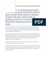 Grey market, piracy and taxes hamper India's gaming growth