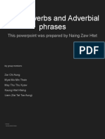 Time Adverbs and Adverbial Phrases: This Powerpoint Was Prepared by Naing Zaw Htet