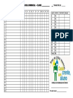 Relatório financeiro da escola dominical 3o trimestre 2022