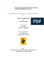 Feasibility Study of Location of Photovoltaic System in Patiala Distribution Network