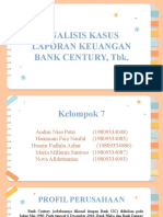 ANALISIS KASUS LAPORAN KEUANGAN BANK CENTURY, Tbk