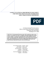 Sample Functional Requirements Document For Web Sites That Include Information About Brownfields Properties