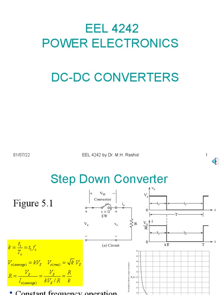 DC-DC Converters Overview and Analysis | PDF | Physical Quantities ...