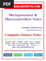 Microprocessors Notes 