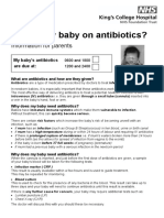 Why Is My Baby On Antibiotics?: Information For Parents
