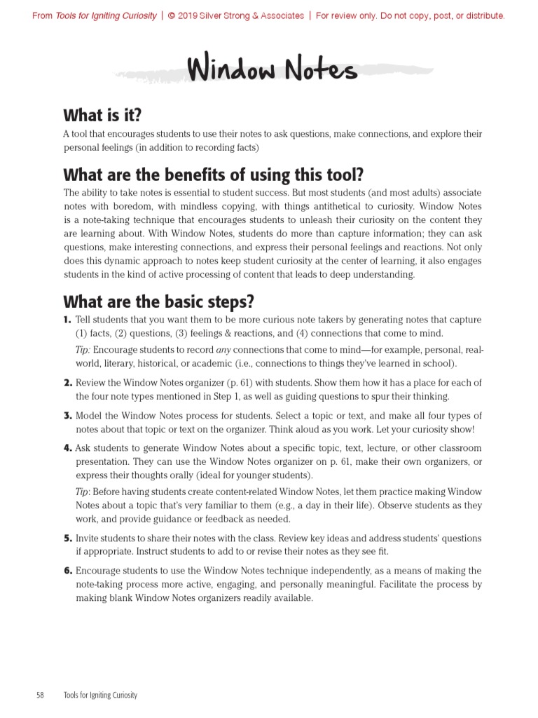 Window Notes What Is It? What Are The Benefits of Using This Tool