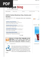 Download Irctc Tatkal Booking Tips Hac by jwalakavi SN55158481 doc pdf