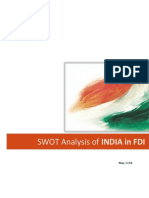 237285734 SWOT Analysis FDI in India