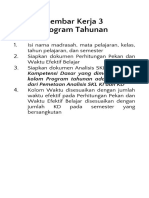 PROGRAM TAHUNAN BAHASA ARAB KELAS IX - MTs Arabic