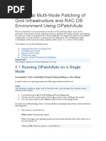 Manual Multi-Node Patching of Grid Infrastructure and Rac DB Environment Using Opatchauto