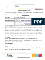 Course Handout: Birla Institute of Technology and Science, Pilani Pilani Campus Instruction Division