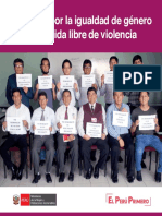 Folleto - Hombres Por La Igualdad de Género y Una Vida Libre de Violencia