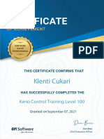 Klenti Cukari Kerio Control Training Level 100