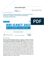 Second Edition - IEEE Conference Call For Papers