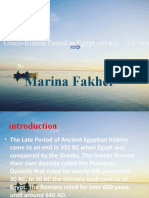 Greco-Roman Period in Egypt: Marina Fakher