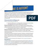 Characteristics & Diagnosis: What Is Autism?