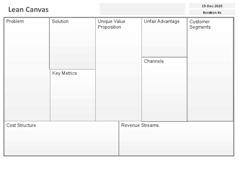 Lean Canvas Overview and Structure | PDF | Business | Technology ...