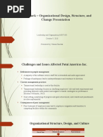 Benchmark - Organizational Design, Structure, and Change Presentation