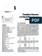 D and F Block Elements