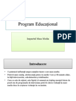 Model - Program Educațional