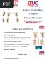 Occlusal Considerations in Implant: Technology of Dental Implant