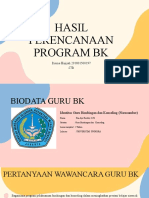 Hasil Perencanaan Program BK