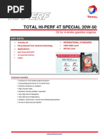 Total Hi Perf 4t Special 20w50 Esp 2013