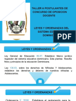 Taller Formativo Leyes y Ordenanzas