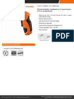 Destornillador Inalámbrico 2 Posiciones 3.6 V, Profesional: CÓDIGO: 101843 CLAVE: DESI-36X