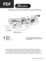 T-Style Pickup Control Cavity Wiring: White