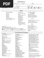 E and M Documentation and Coding Worksheet - E&M Audit Worksheet | PDF ...