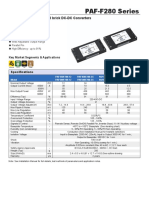 PAF-F280 Series: 200V To 400VDC Input Full Brick DC-DC Converters
