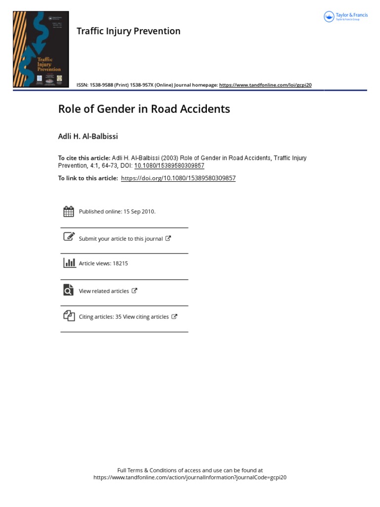 what gender cause the most car accidents