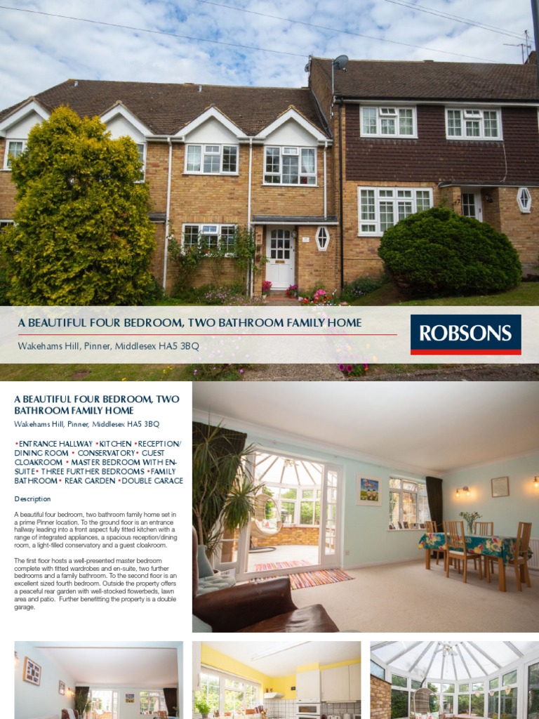 A Beautiful Four Bedroom, Two Bathroom Family Home Wakehams Hill