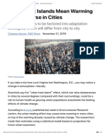 Urban Heat Islands and Climate Change