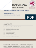 Unidad 1 Geometría Analítica Del Espacio