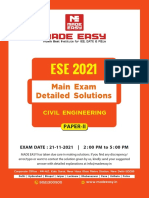 Main Exam Detailed Solutions: Civil Engineering