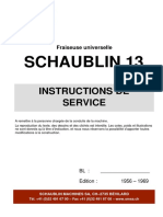 Schaublin 13  1956-1969 manual (french)