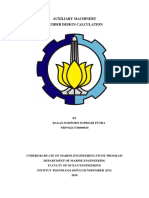 Auxiliary Machinery Rudder Design Calculation: Bagas Somporn Supriadi Putra NRP 04211746000010