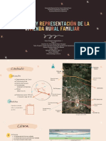 Maqueta y representación de vivienda rural familiar